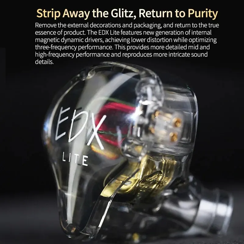KZ EDX Lite HIFI Bass Earphones Stereo Music Earbuds In Ear Monitor Stage Live Headphones Gaming Sports Headset - Image 4