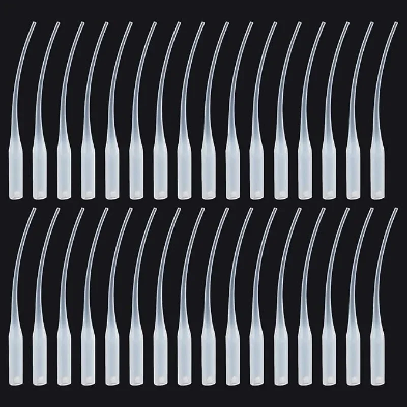 Glue Tips, 100pcs Plastic Glue Micro-Tips Glue Extender Precision CA Glue Applicator for Arts Crafts Hobby Projects Guit