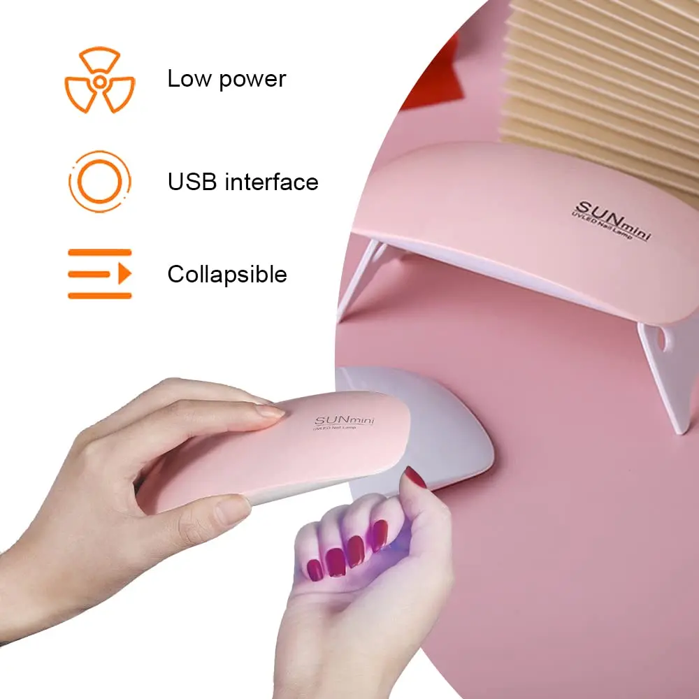 Nešiojama mini UV/LED lempa geliniam lakui - Image 4