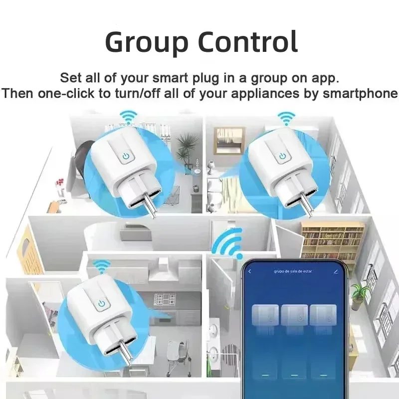 Išmanusis kištukas (Wi-Fi/Zigbee) su elektros energijos monitoriumi - Image 3