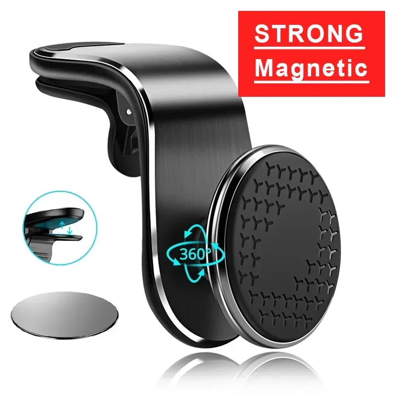 Magnetinis automobilinis telefono laikiklis į ventiliacijos groteles - Image 2
