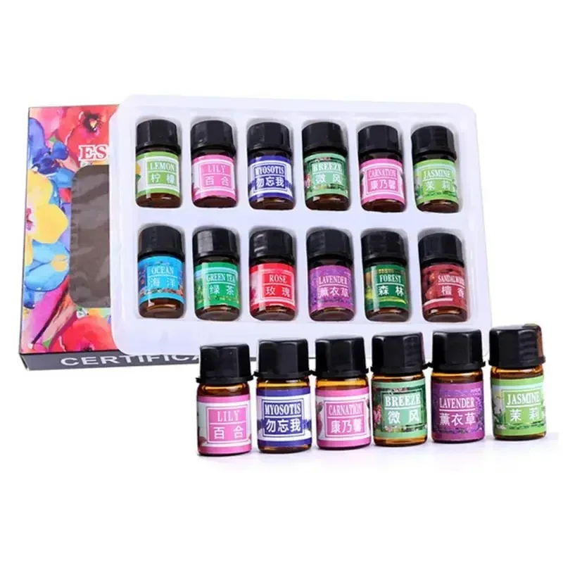 12PCS 3ML Air Freshener Natural Plant Aromatherapy Essential Oil Air Conditioning Perfume Aroma Diffuser Fragrance Humid - Image 3