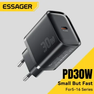 Essager 30W greitasis USB-C įkroviklis | PD ir QC 3.0