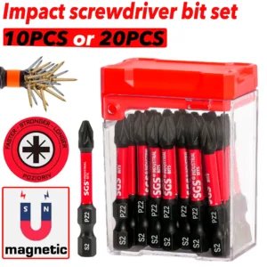 Smūginių magnetinių PZ2 suktuvo antgalių rinkinys (10/20 vnt.)