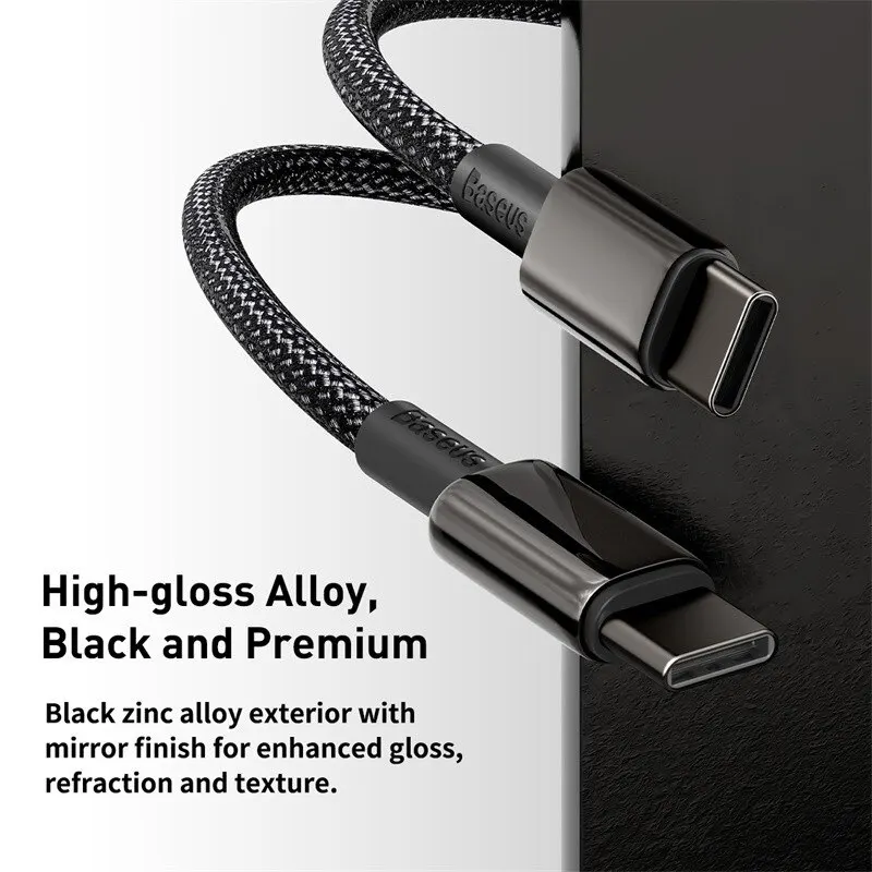Baseus 100W USB-C greito įkrovimo laidas - Image 4