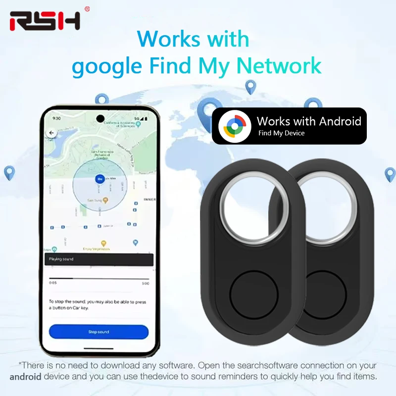 Išmanusis daiktų ieškiklis, veikiantis su „Google Find My“