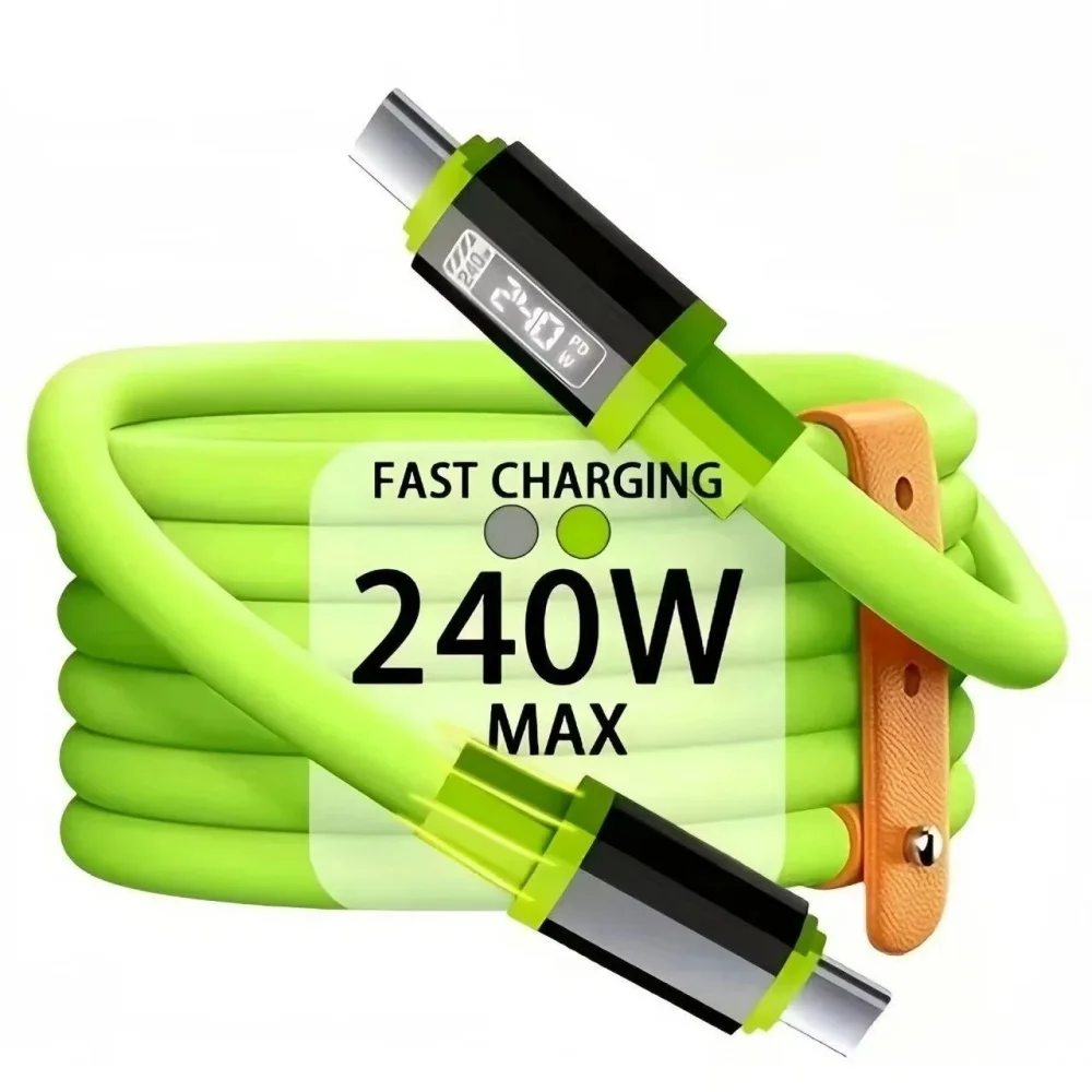 240W Type C To Type C Super Fast Charging Cable Universal High Power Charger USB Cord 6A USB C Cable for Xiaomi iPhone S
