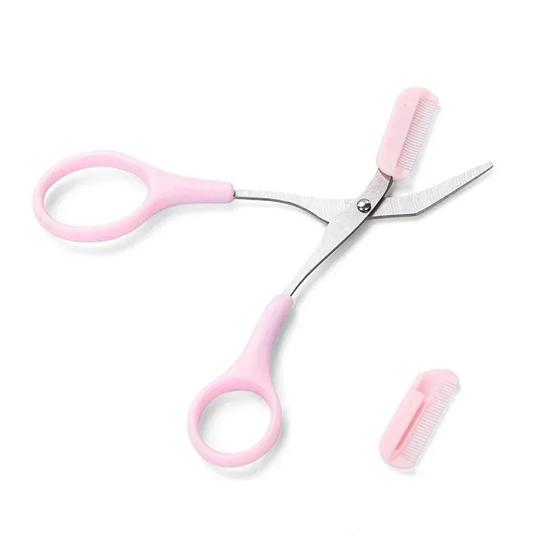 1/2/3/4pcs Eyebrow Trimmer Makeup Tools Stainless Steel Eyebrow Scissors with Comb Hair Removal Eyebrows Shaping Makeup - Image 3