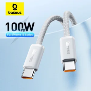 Baseus 100W USB-C į USB-C greitojo įkrovimo laidas