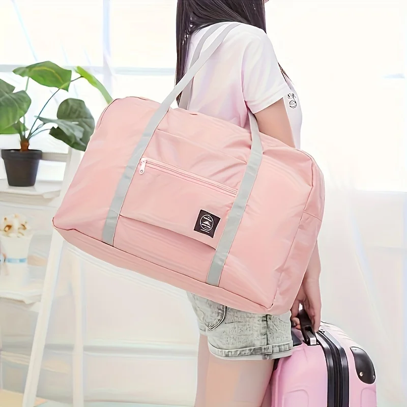 Foldable Travel Duffel Bag for Airlines Carry on Bag for Women and Girls Lightweight Large Capacity Sports Weekend Trip