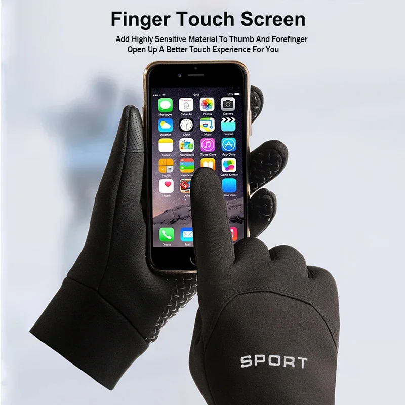 Šiltos žieminės pirštinės su „Touch Screen“ funkcija - Image 2