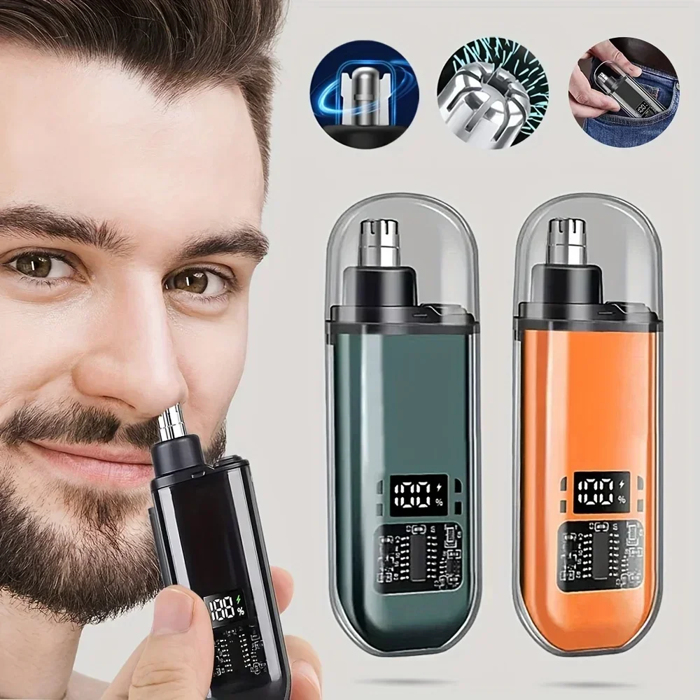 Kompaktiškas nosies ir ausų plaukelių trimeris (USB-C)