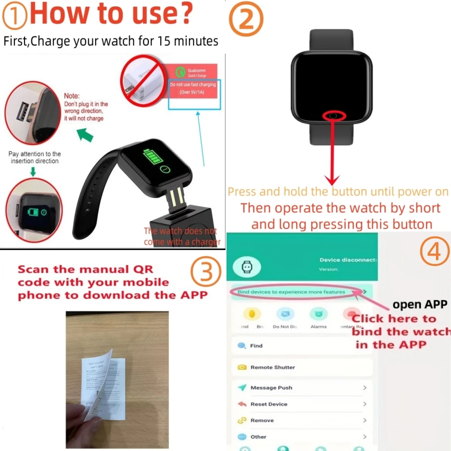 Išmanusis laikrodis su Bluetooth ir fitneso funkcijomis - Image 3