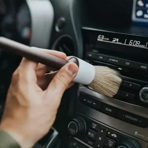Detaliam valymui skirtų šepetėlių rinkinys automobiliui (3 vnt.)