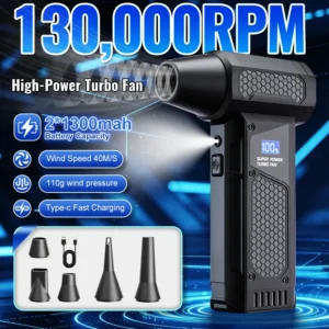 Galingas belaidis mini turbo pūstuvas (Air Duster)