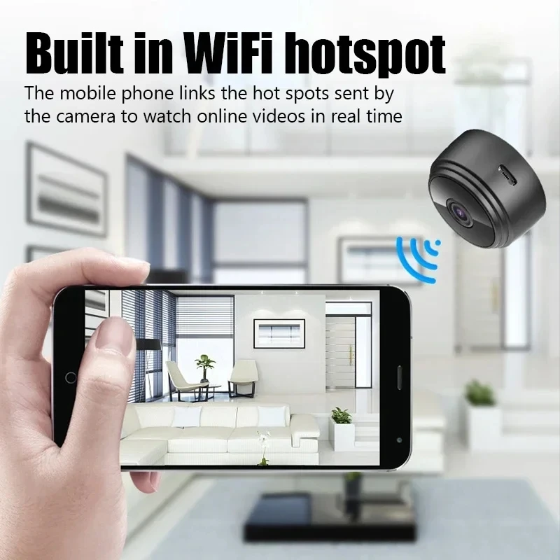 Mini Wi-Fi stebėjimo kamera A9 - Image 3