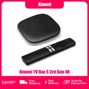 Xiaomi TV Box S 3rd Gen 4K Ultra HD 32GB Memory Smart Top Set Box Android Google TV Dolby Vision HDR10+ DTS-X WiFi 6
