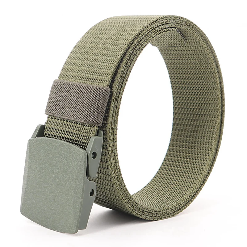 38mm Tactical Waist Belt Unisex Lightweight Weave Fabric with Plastic Buckle for Airport Security Men Women Camouflage S - Image 3