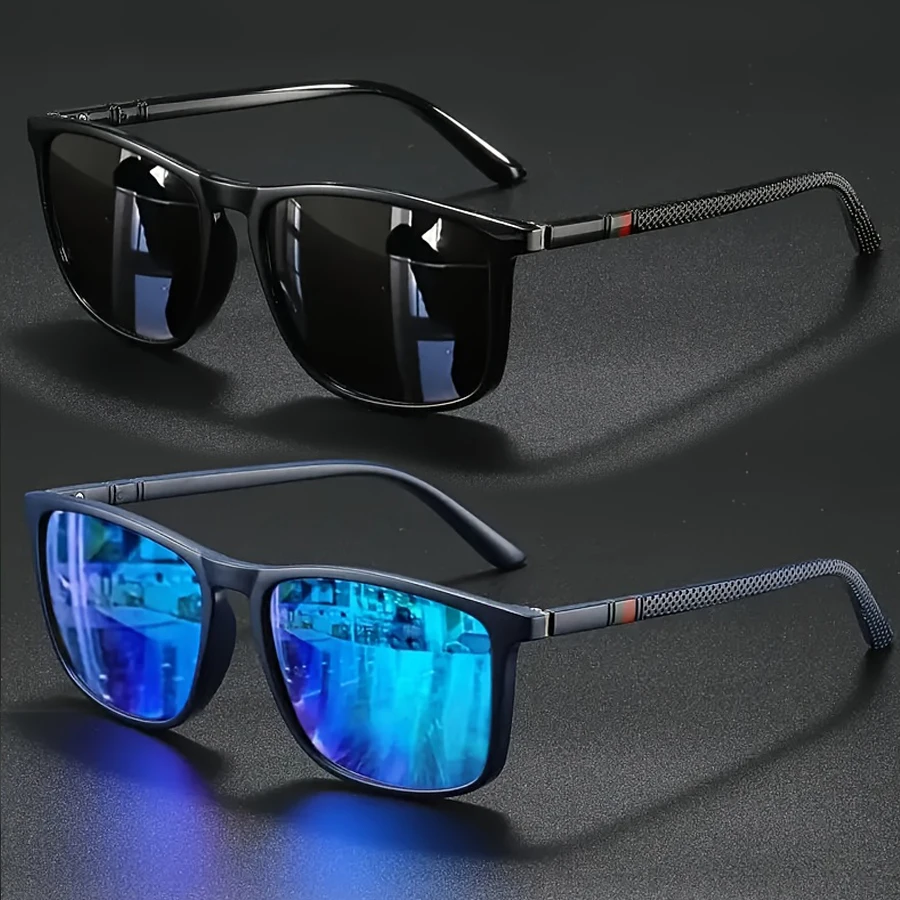 2/3pcs Luxury Square Vintage Cycling Sunglasses Men Women Fashion Travel Driving Fishing Sun Glasses Male Eyewear UV400 - Image 4