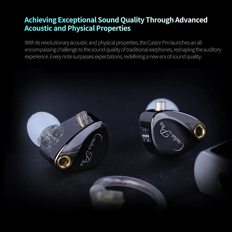 KZ Castor PRO in Ear Earphones Dynamic High-end Tunable Earbuds HiFi Sound Quality Bass Headsets Music Game Headphones I - Image 4