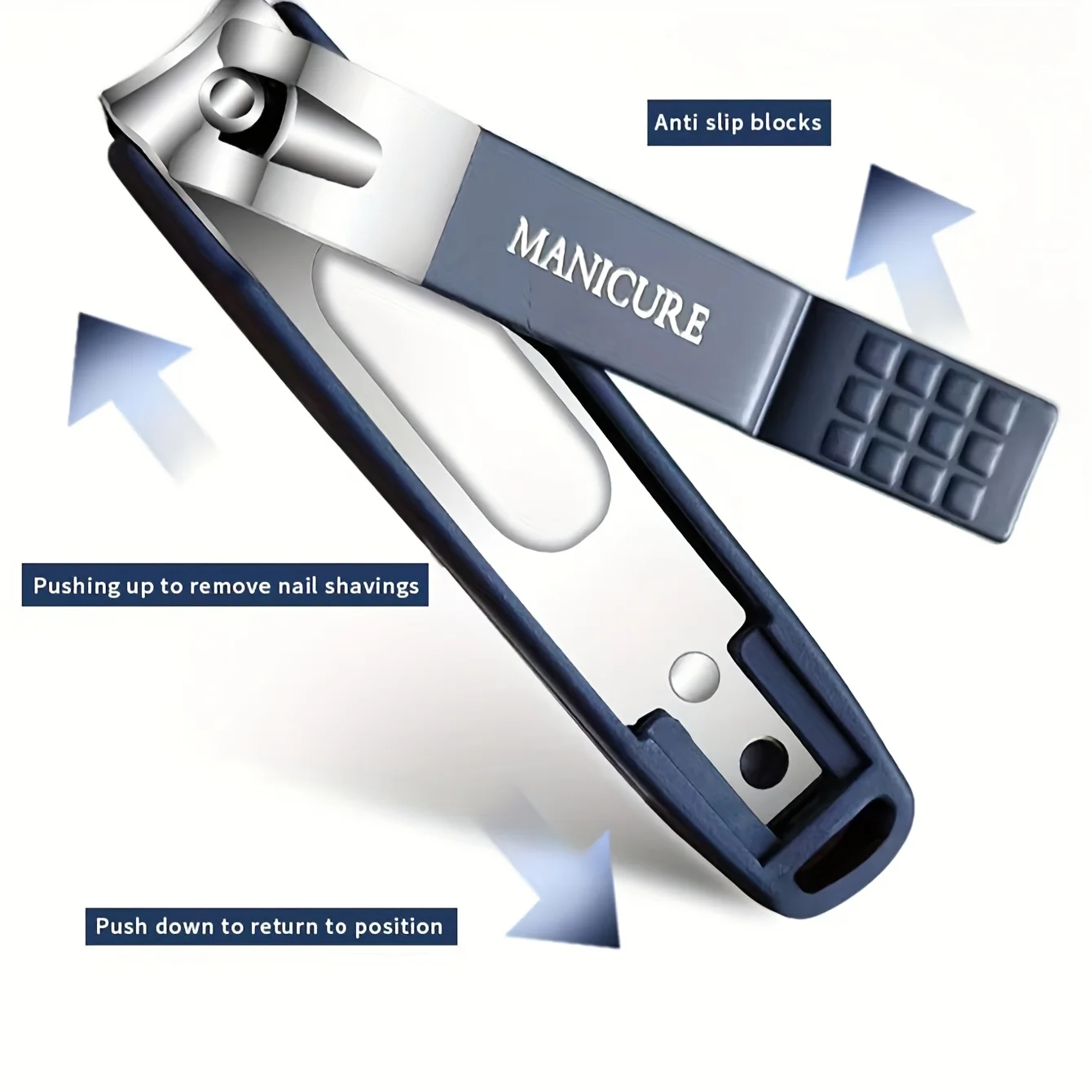 High-Quality New Splash-Proof Nail Clippers with a Hard Blade And a Nail Storage Box, Featuring an Attractive Design. - Image 3