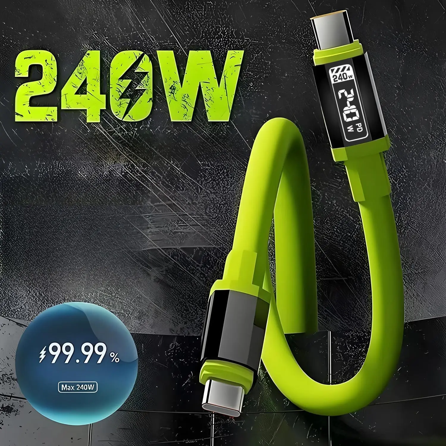 Patvarus USB-C laidas greitam įkrovimui ir duomenims - Image 2