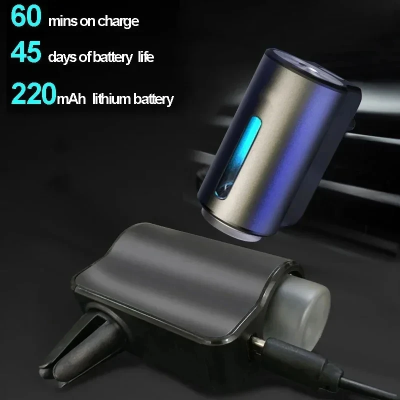 Car Air Freshener Electric Auto Aroma Diffuser Car Air Vent Essential Oil Mist Humidifier Fragrance Diffuser Aromatherap - Image 3