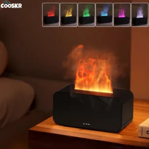 Air Aroma Humidifier Diffuser Essential Oils Humidifiers Mini Flame Automatic Fragrance Diffuser Home Humidifier With LE