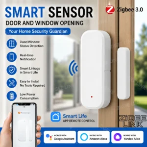 Zigbee Door Window Anti-Theft Detector Wireless Magnetic Contact Security Sensor APP Notification Alarm Zigbee Hub Requi