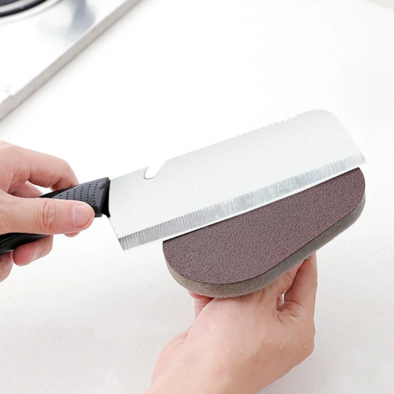 Magic Emery Sponge Brush Wipe Eraser Cleaner Kitchen Bath Rust Strong Decontamination Cleaning Tools With Handle Househo - Image 2