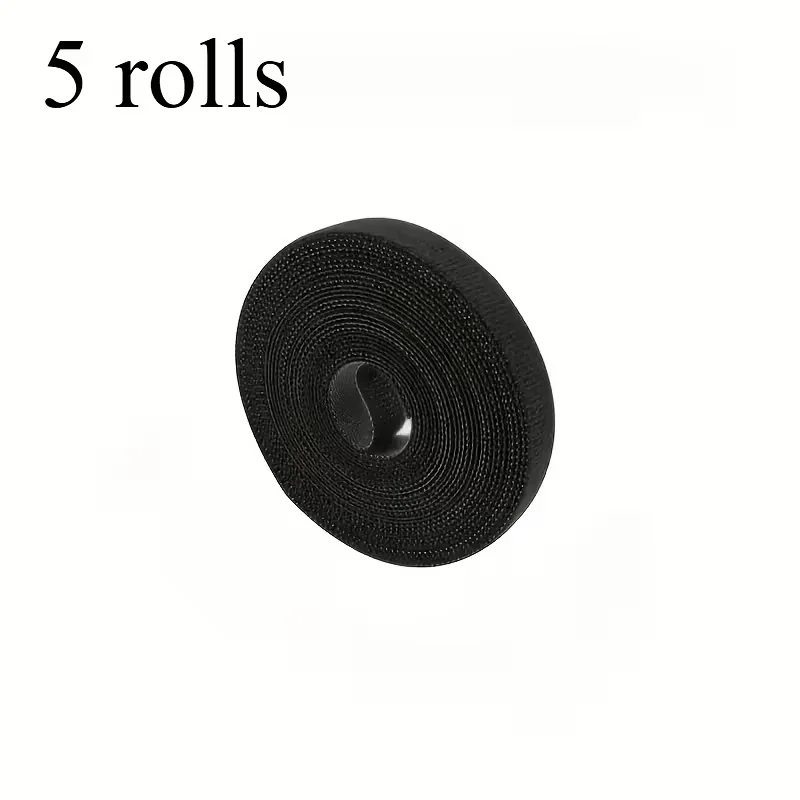 YITAPE 1M Silicone Hook and Loop Cable Organizer Reusable Cord Management Wire Wrap Strapping Tape for PC TV Phone Offic - Image 2
