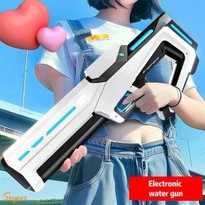 Electric Automatic Water Storage Gun Toys Portable Children Summer Beach Outdoor Fight Fantasy Spray Gun Toys Boy Kid Ad