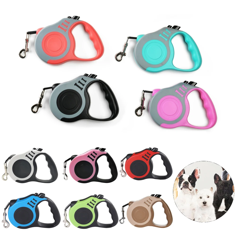3m 5m Dog Leash Strong Nylon Puppy Lead For Small Medium Large Dogs Cats Automatic Retractable Durable Yorkshire Pet Sup