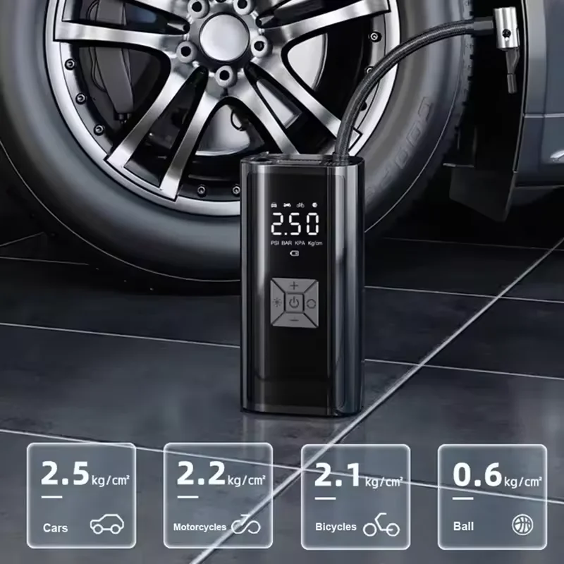 YIJU Wireless Air Pump 150psi Portable Electric Tire Inflator For Car Bicycle Motorcycle Mini Air Compressor Tire Air In - Image 3