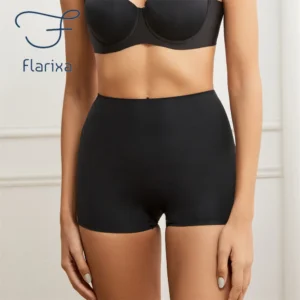 Flarixa Seamless Women Boxer Briefs Boyshorts For Women Anti Chafing Shorts Women High Waisted Boy Shorts Panties Underw
