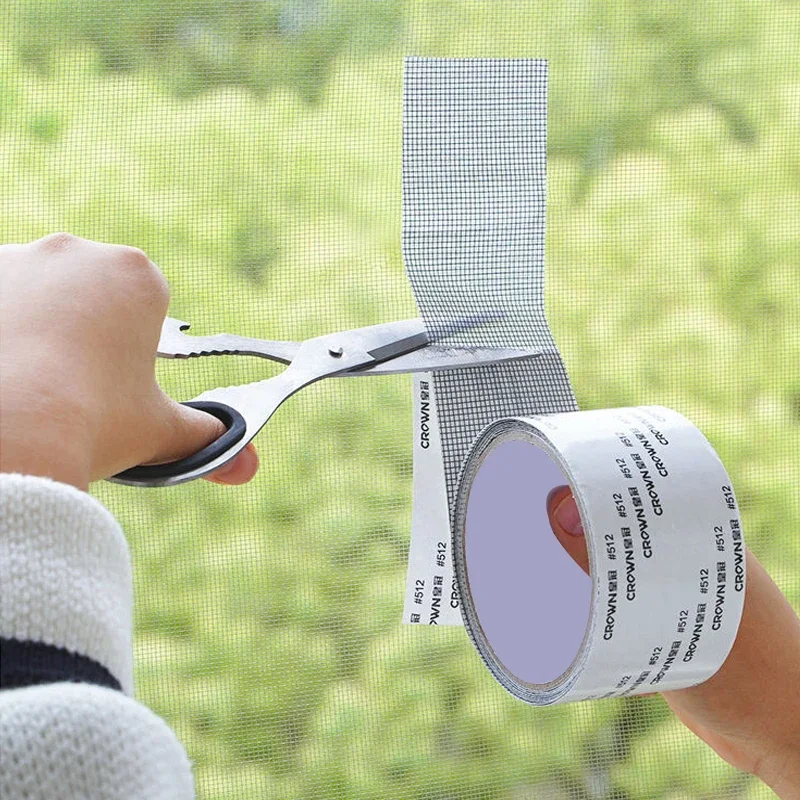 2M Strong Self-Adhesive Window Screen Repair Tape - Cover Holes and Tears, Keep Insects Out Window Screen Mosquito Net - Image 2