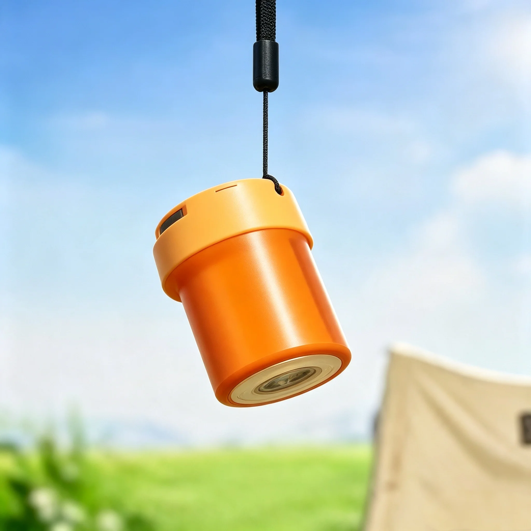Mini Portable Air Inflator with LED Light Type-C Rechargeable Lightweight Pump for Outdoor Camping - Image 2