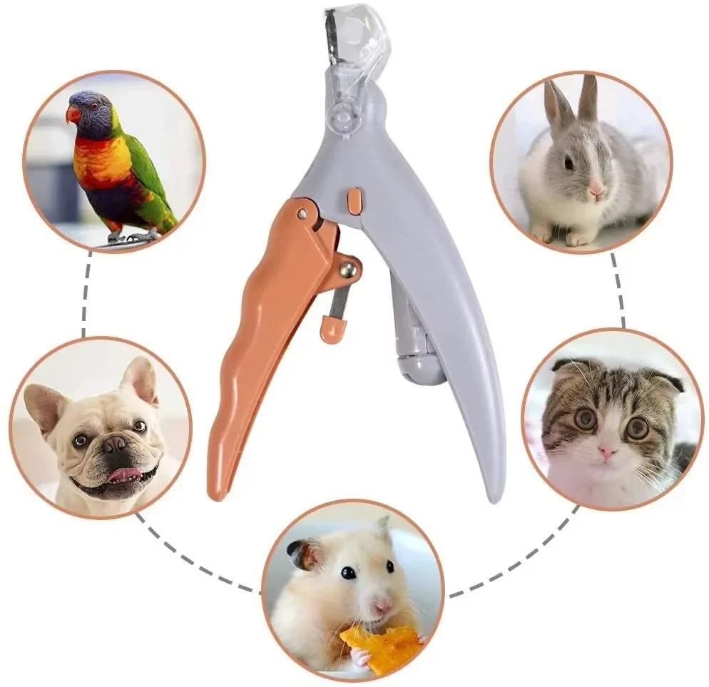 LED Light Dual-Sided Pet Nail Clippers for Cats And Dogs with 5x Magnification Easy Nail Trimming Tool for Your Furry Fr