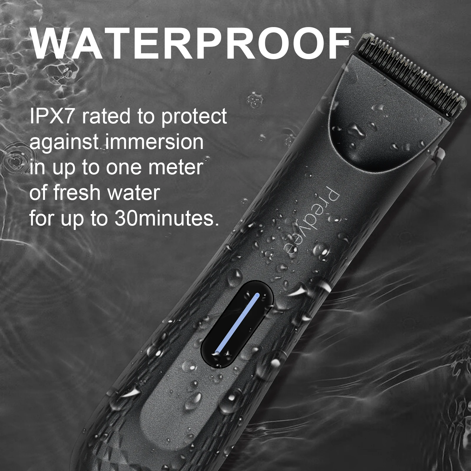 Electric Groin Hair Trimmer for Men,Body Groomer & Pubic Waterproof Hair Trimmer,Replaceable Ceramic Blade - Image 2