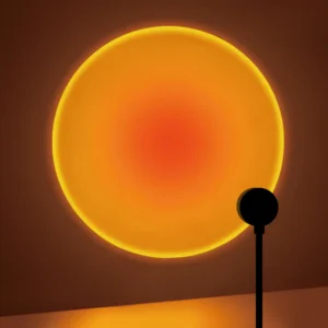 Sunset projection lamp, USB home decoration atmosphere lamp, multi-angle rotatable, suitable for home living room and be