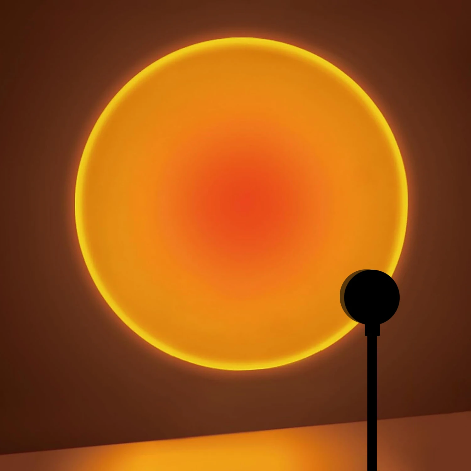 Sunset projection lamp, USB home decoration atmosphere lamp, multi-angle rotatable, suitable for home living room and be