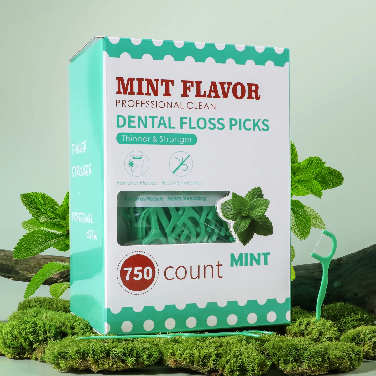 Mint Dental Floss Stick - Home Portable Disposable Care Dental Floss Stick - Oral Care - Deep Cleaning - Interdental Cle - Image 3