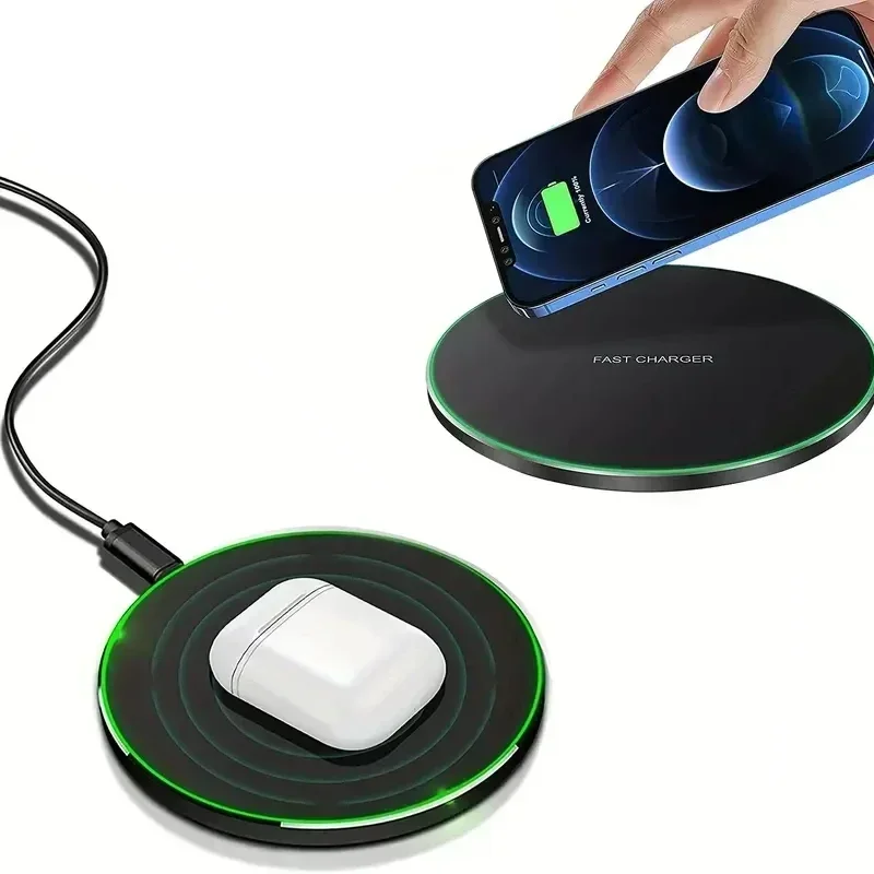 Wireless Charger Mobile Phone Chargers Pad Stand For iPhone 16 15 14 13 12 11 Pro Max Samsung Xiaomi Fast Charging Dock - Image 2