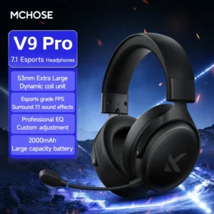 MCHOSE V9 Pro Headset with Microphone Three Mode Bluetooth Wireless Computer PC Gamer Headphones Accessories V9 Pro MCHO