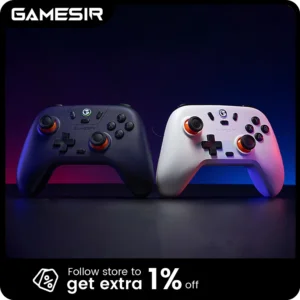 GameSir Nova Lite Wireless Gamepad, Game Controller for Switch, Android, iOS, PC and Steam Games Hall Effect PC Joystick