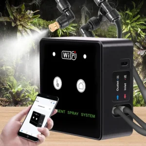 Rainforest Sprayer WiFi Control Automatic Mist Rainforest Timing Spray System Kit Irrigation Timer Reptile Sprayer Humid