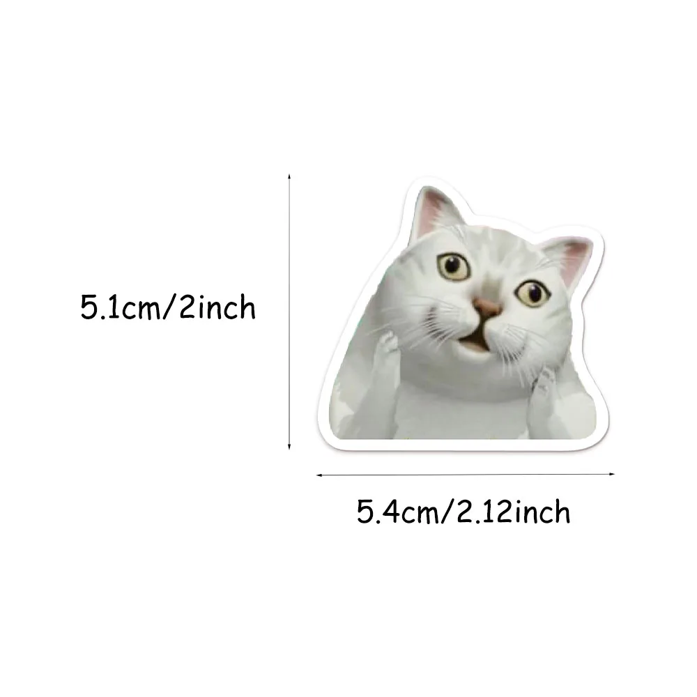 50/100PCS Creative Network Popular Cat Meme Collection Hand Account DIY Graffiti Stickers Water Cup Skateboard Stickers - Image 3