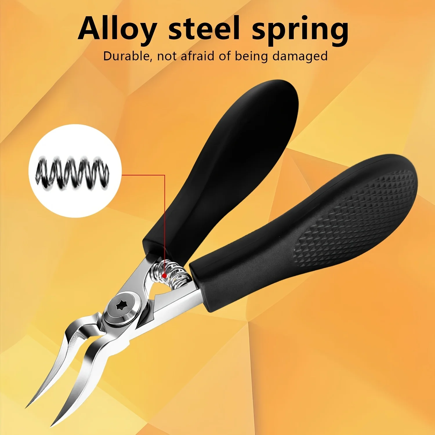 Professional Heavy-Duty Steel Toenail Clipper with Serrated Blade – For Thick & Ingrown Nails, Durable Trimmer for Men & - Image 4