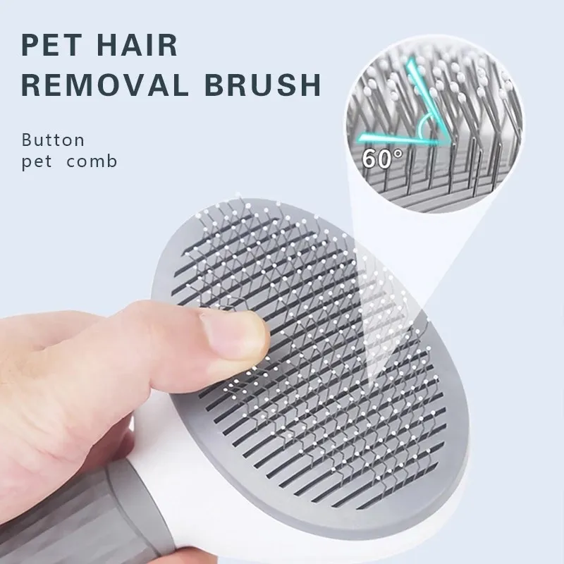 Pet Dog Brush Cat Comb Self Cleaning Pet Hair Remover Brush For Dogs Cats Grooming Tools Pets Dematting Comb Dogs Access - Image 3