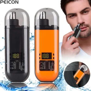 Electric Nose Hair Trimmer Mini Portable Nose Hair Remover for Men USB Rechargeable Trimmer for Nose and Ears Nose Hair